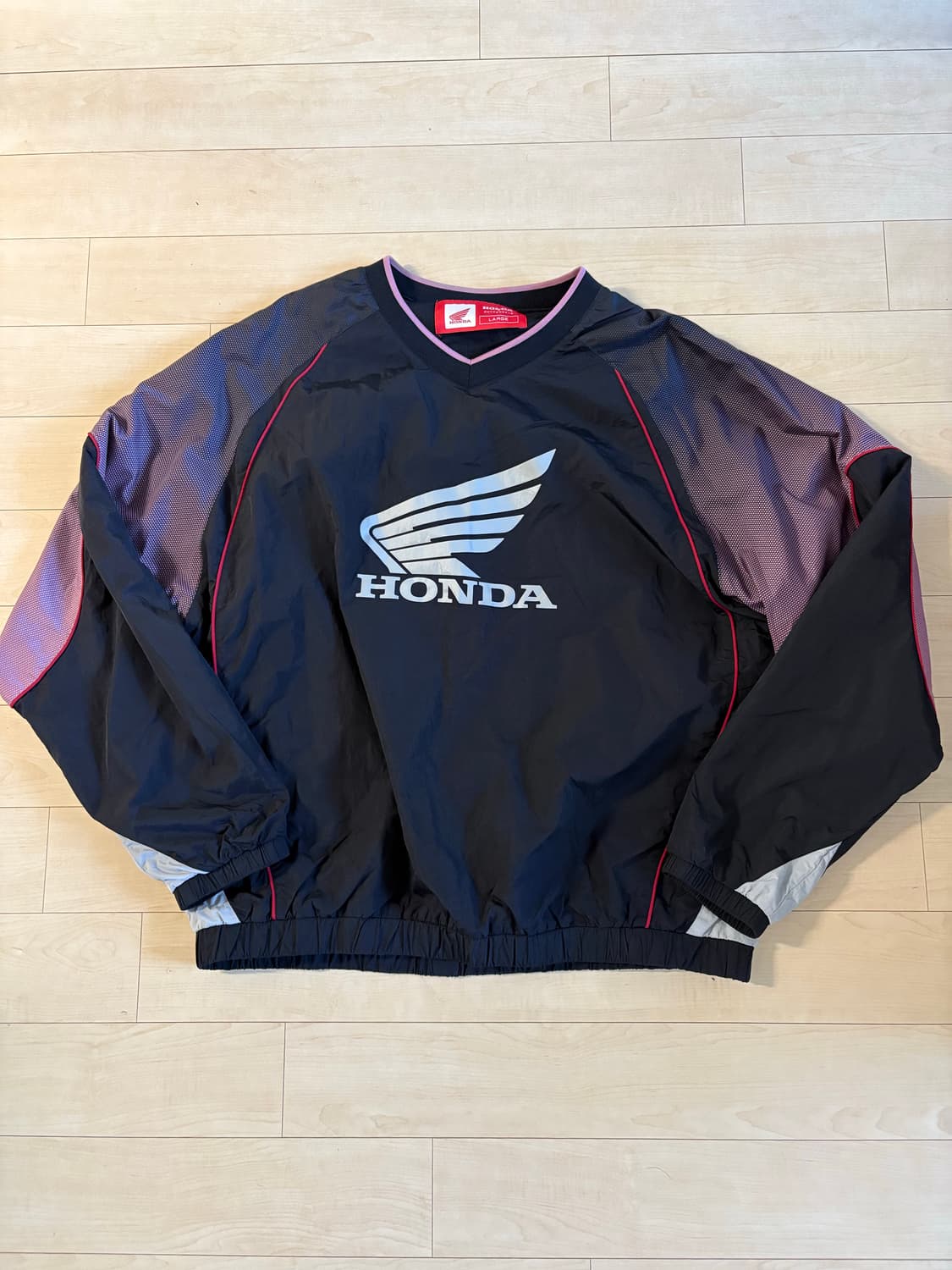 혼다 스피드 트랙 나일론 롱슬리브 핑크 블랙 L 상품이미지2