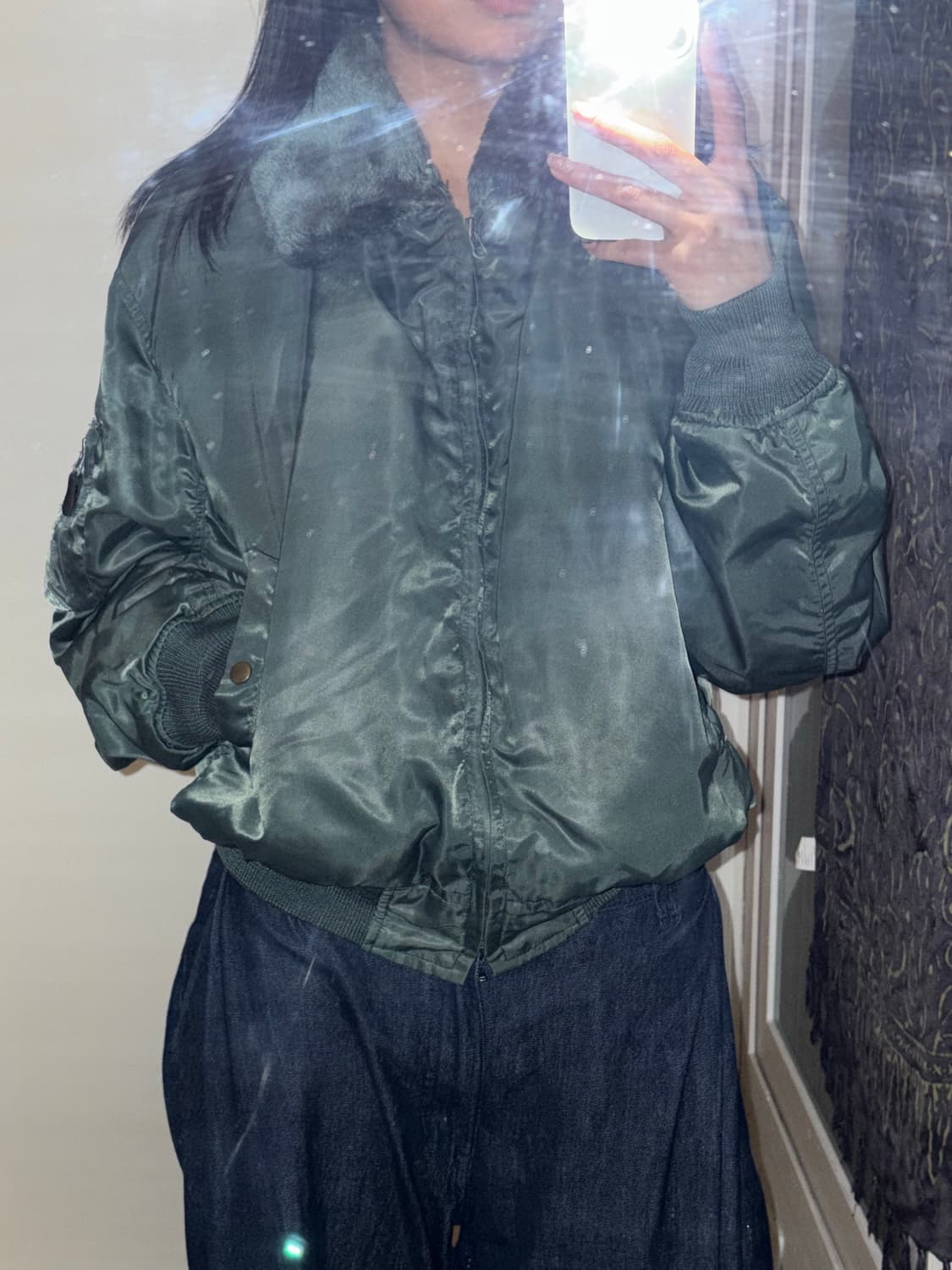 카키 퍼 항공점퍼 상품이미지3