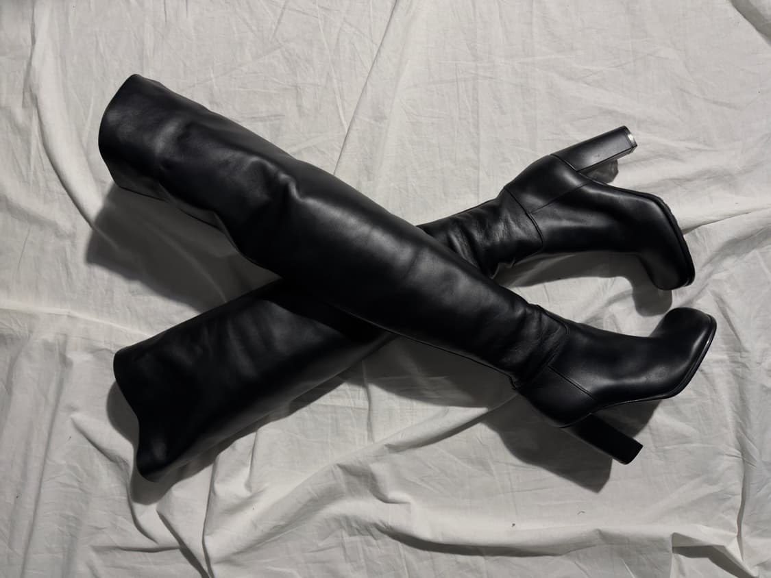 보테가베네타 슈링크레더 싸이하이 롱부츠 상품이미지3