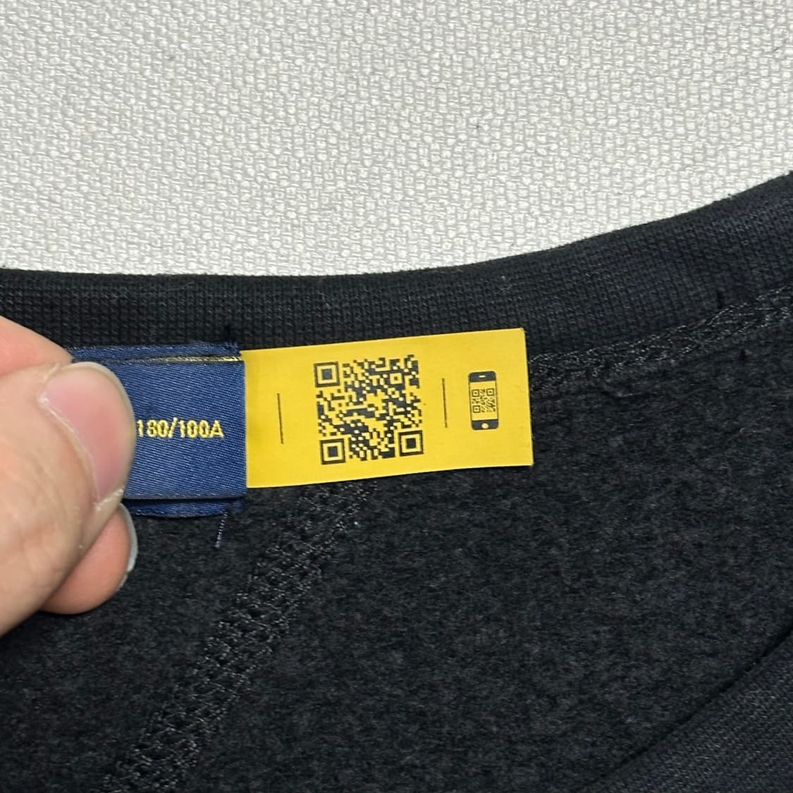 Polo Ralph Lauren 기모 블랙 맨투맨 상품이미지4