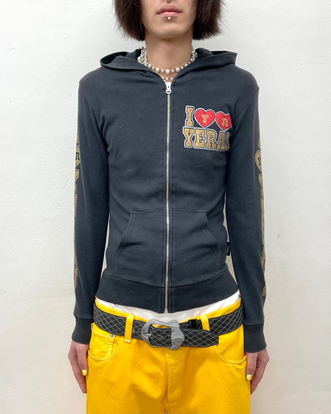 I love I Y&B Retro Hooded Zip-Up  상품이미지2