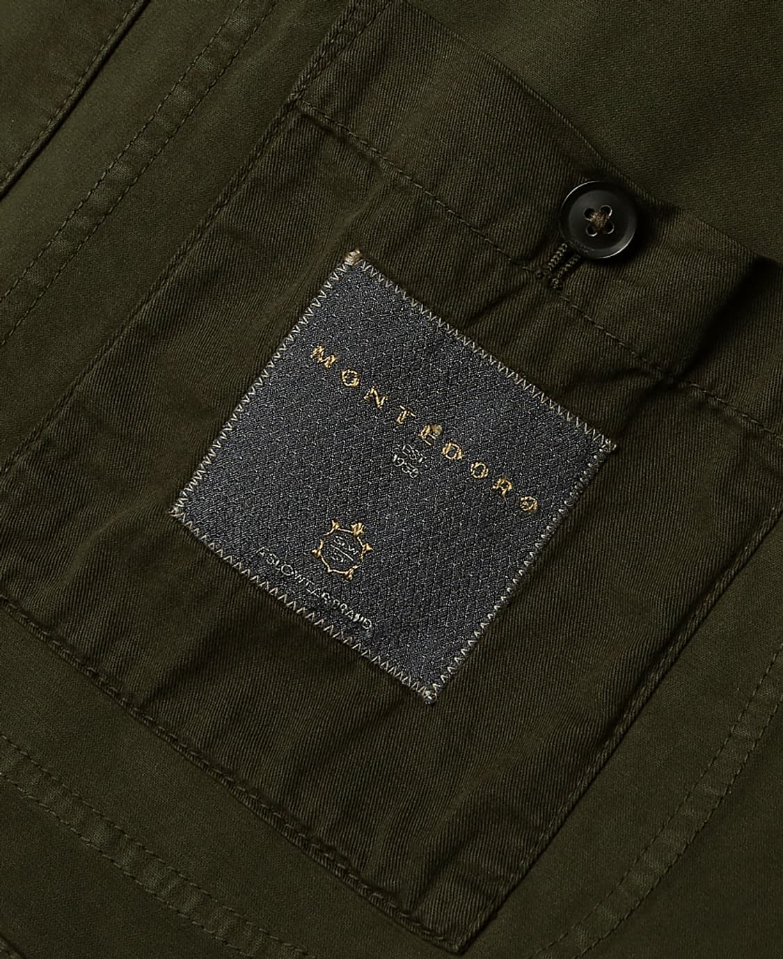 몬테도로 [Montedoro] 카키 몰스킨 3버튼 밀리터리 자켓 이태리 상품이미지7