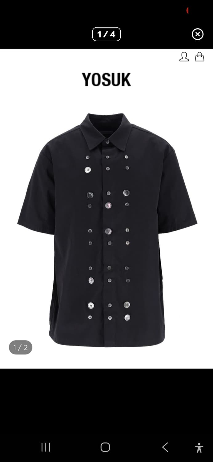 [1] Yosuk Bless me button shirts(Black) 상품이미지1