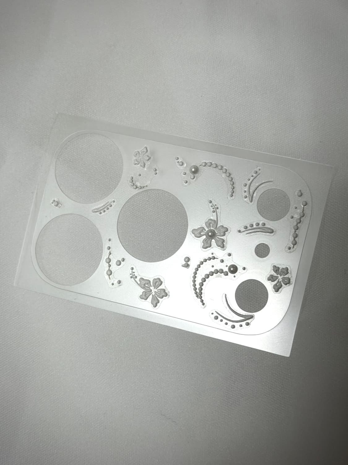 iphone 17pro/max white flower film 상품이미지2