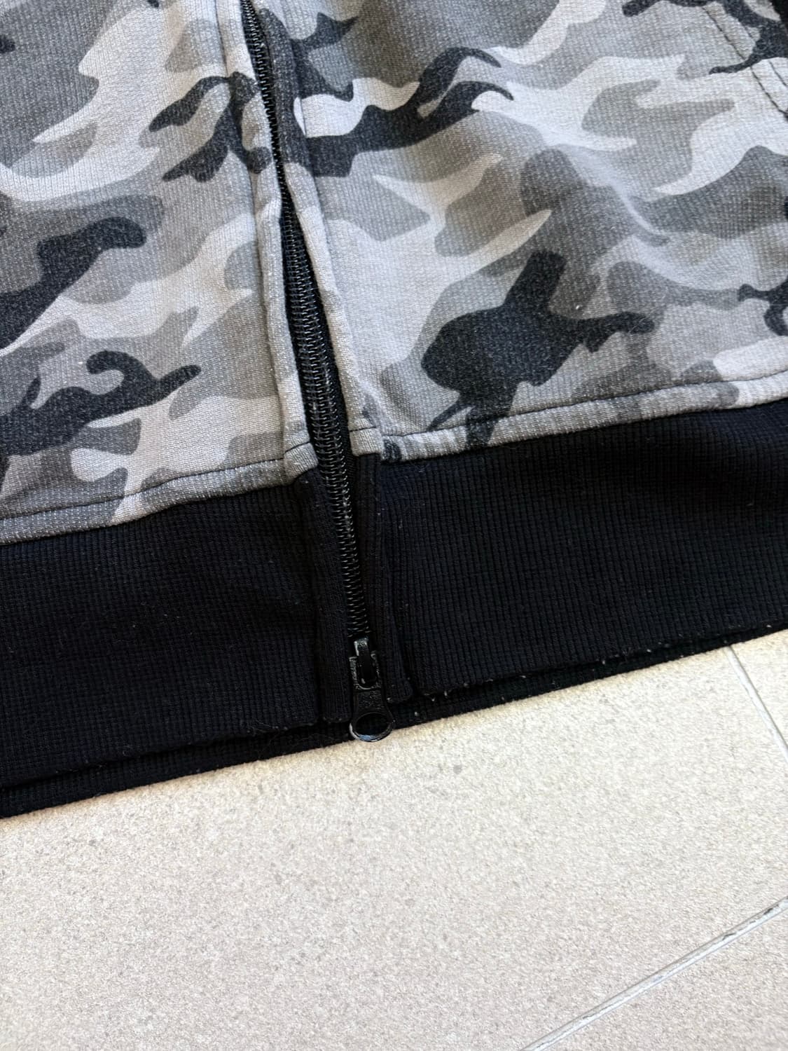 밀리터리 투웨이 퍼 후드집업 상품이미지4