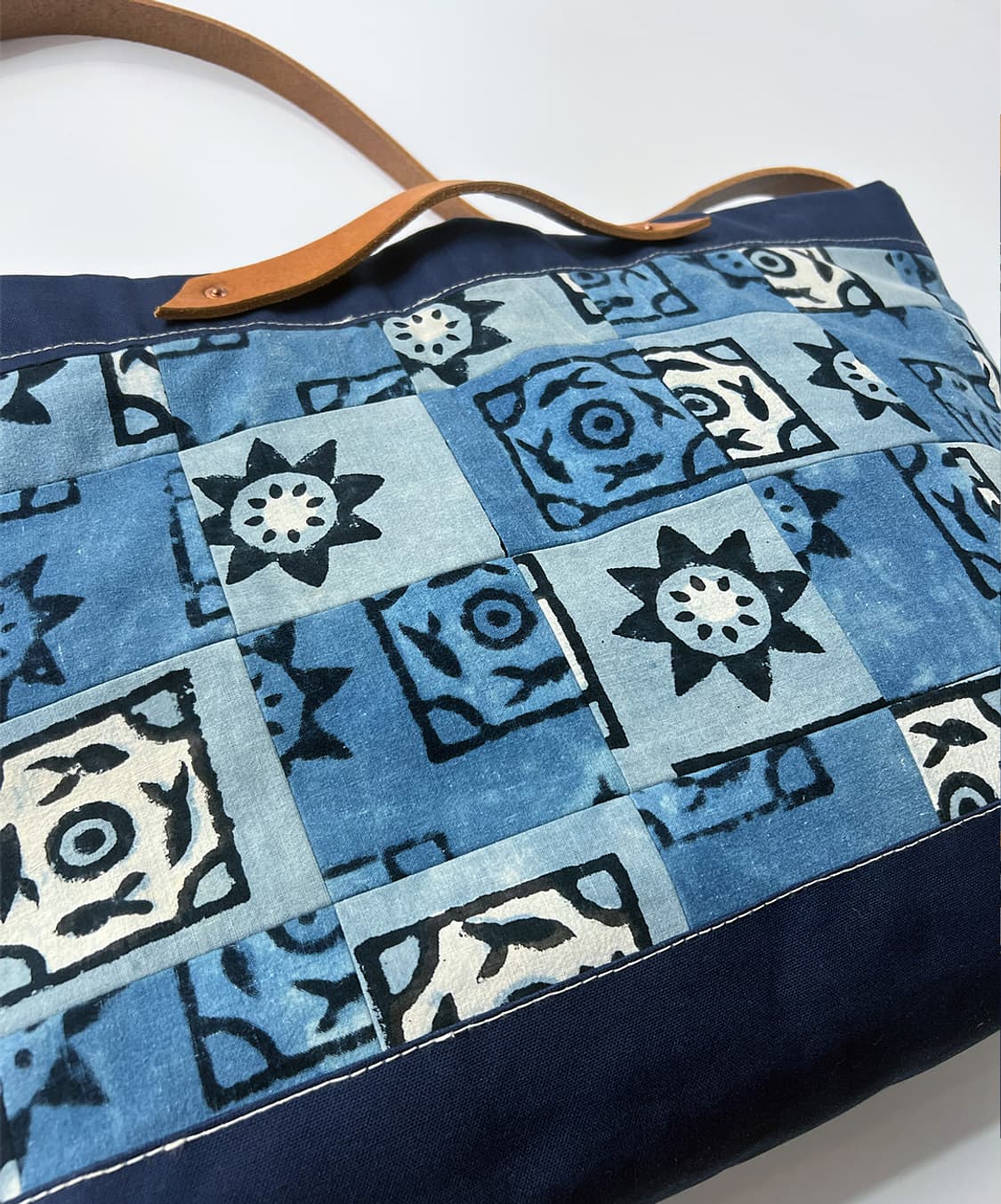 Patchwork Indigo 2way Market bag  상품이미지4
