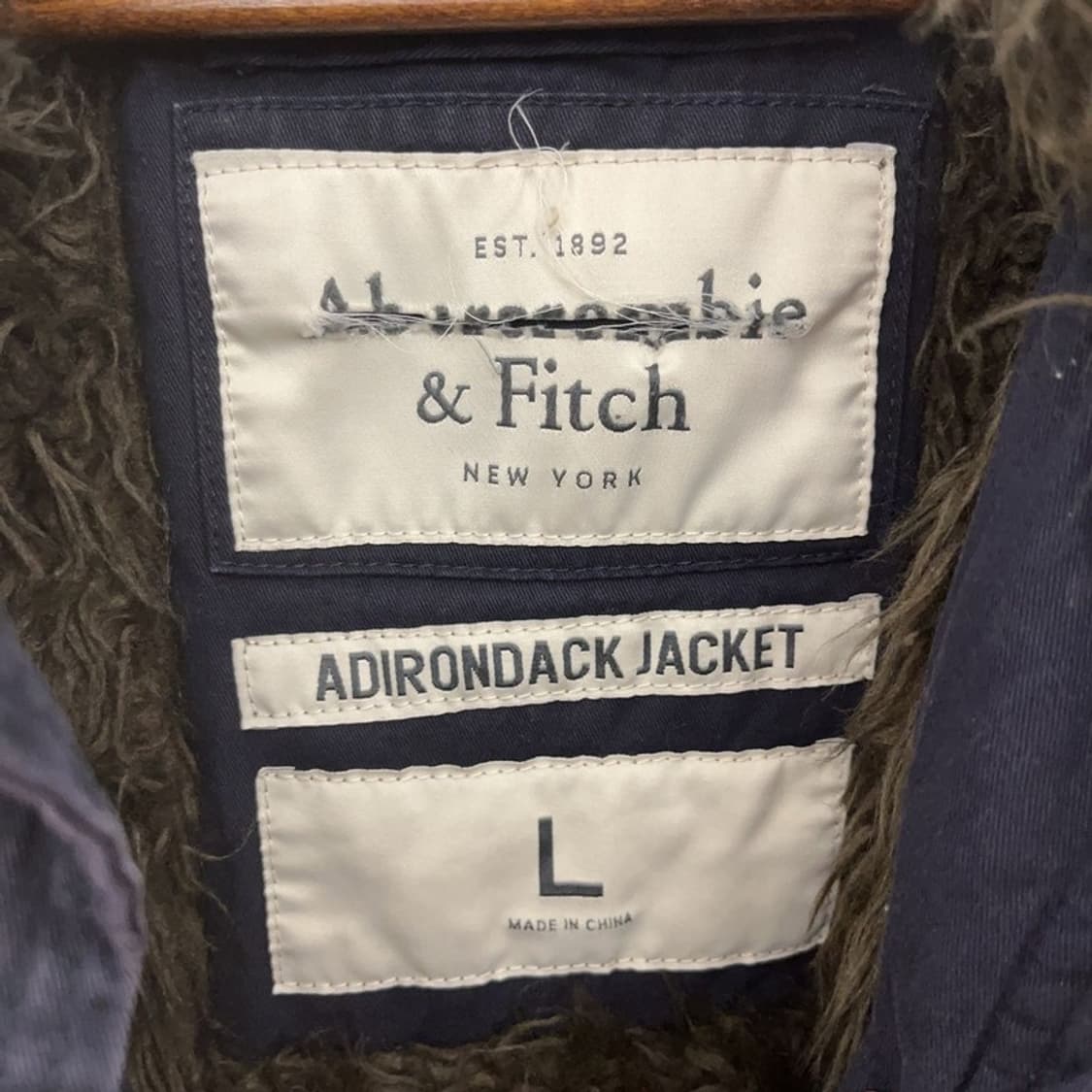 아베크롬비 울프죠 빈티지 모던 주얼 털 자켓 L C09491 상품이미지5