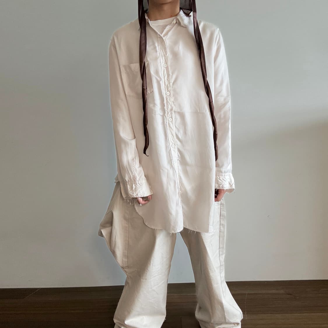 Sulvam Stand Collar Long Shirt  상품이미지5