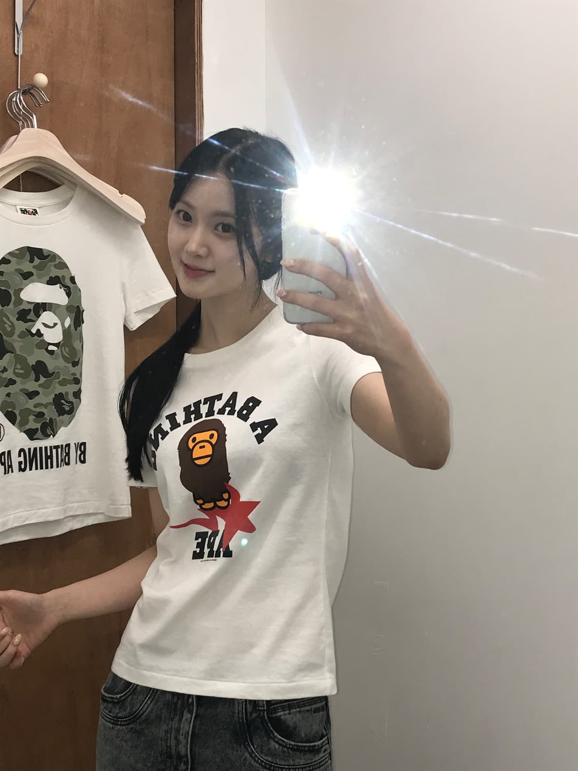 A BATHING APE Baby Milo Star Logo Tee 상품이미지1