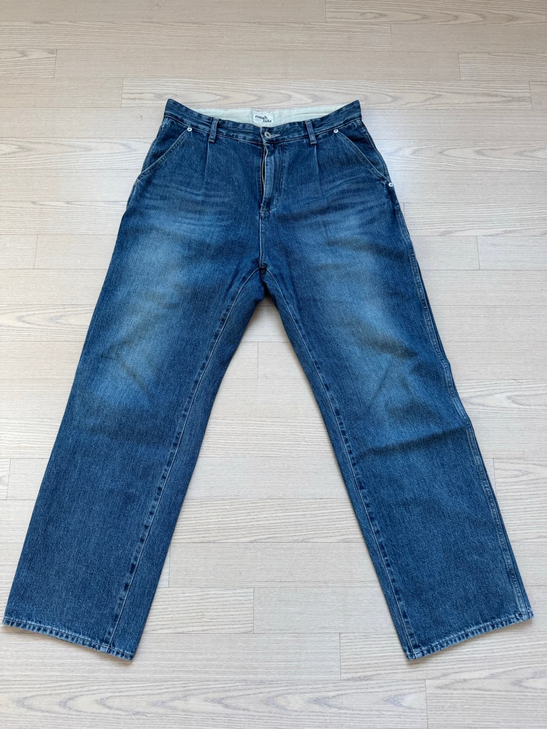 러프사이드 Drape Denim Pants Light Blue 상품이미지1