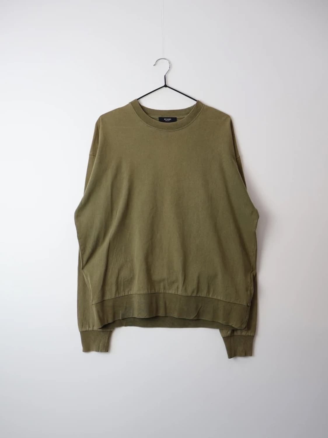 Beams Heart Olive Crewneck Sweatshirt 상품이미지3