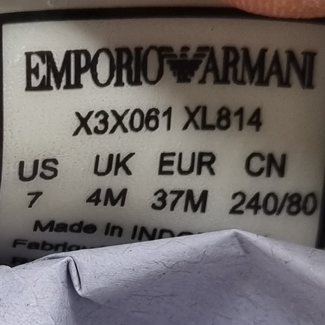 엠포리오아르마니 여성가죽 스니커즈240 상품이미지6