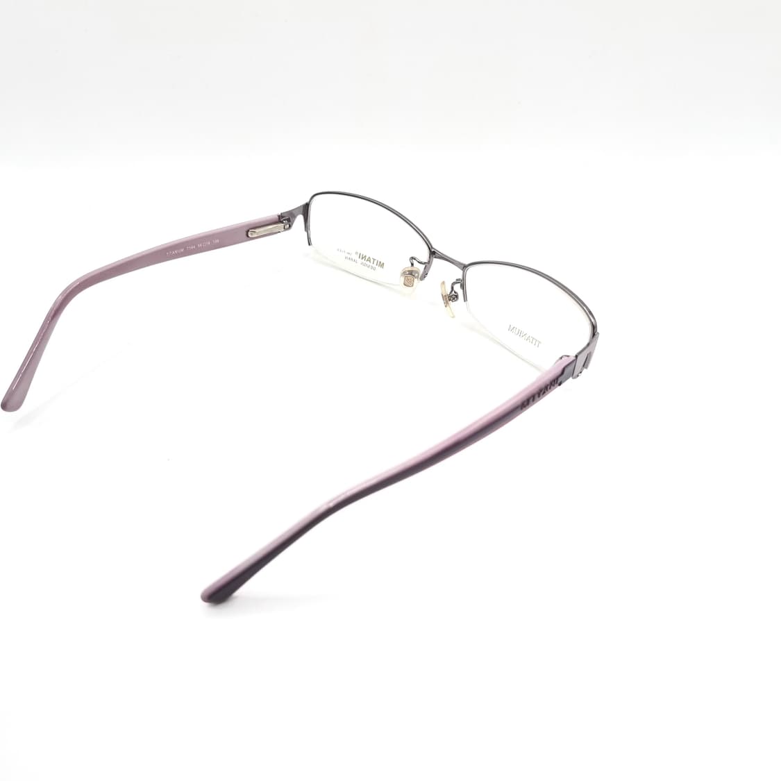 데드스탁 사각 라운드 티타늄 반무테 안경 332 상품이미지6