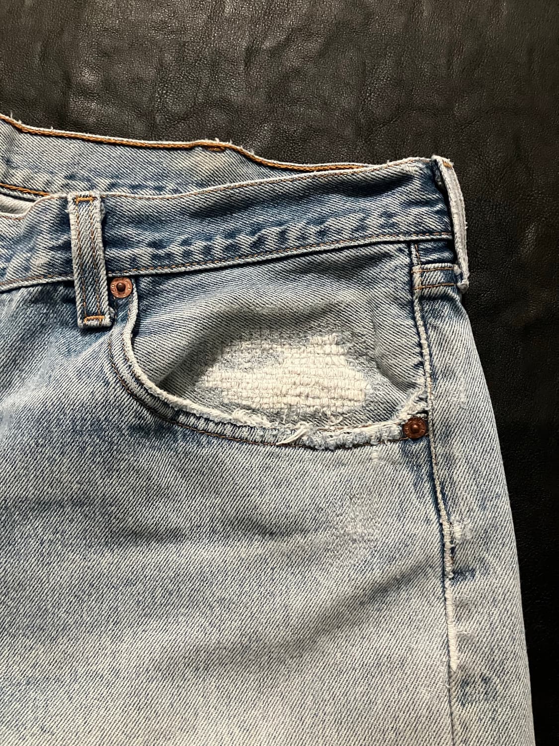 🇺🇸 90s USA 빈티지 리바이스 501XX 데님 팬츠 빅사이즈 상품이미지4