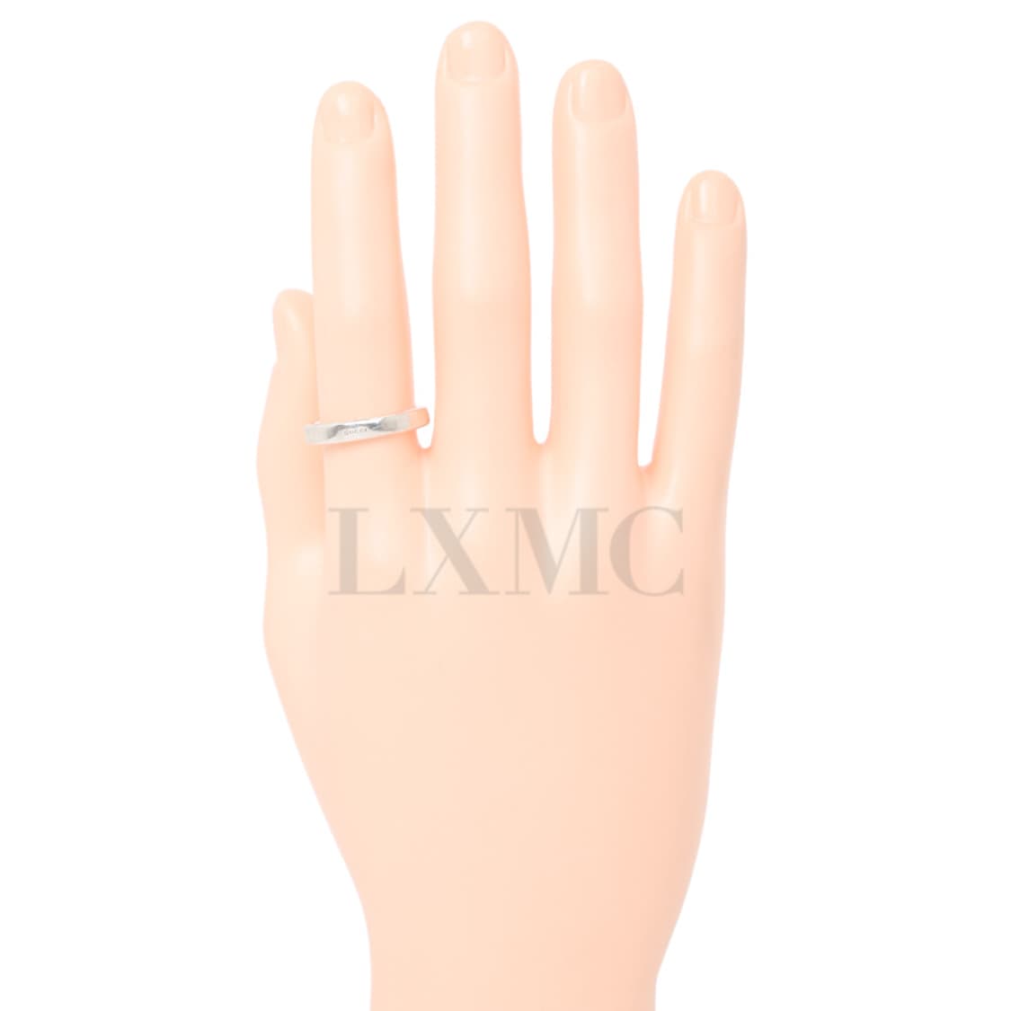 구찌 실버링 다이애그널 인터로킹 G 씬 실버반지 21호 상품이미지5