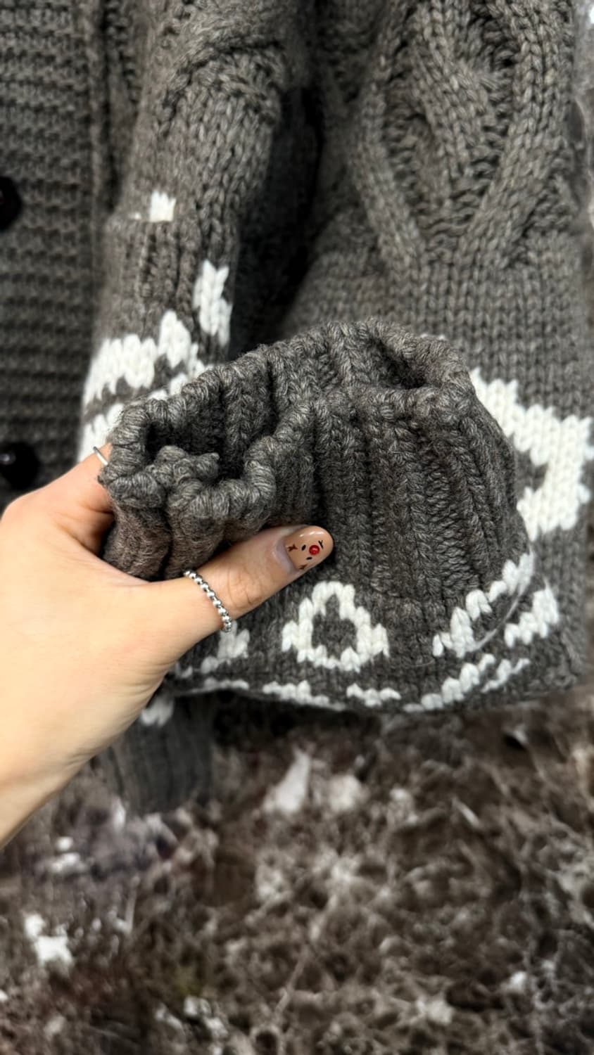 KNITTED 노르딕  가디건 XL 상품이미지2