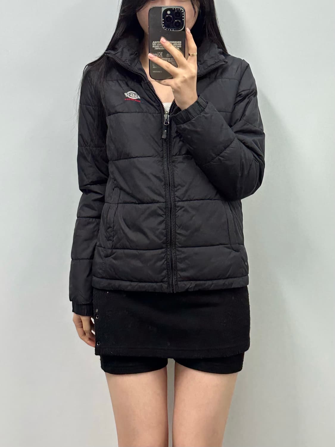 디키즈 로고 블랙 경량 패딩 상품이미지1