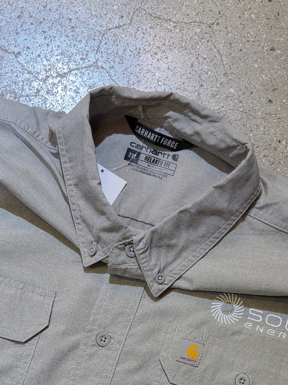 칼하트 그레이 반팔셔츠 상품이미지3