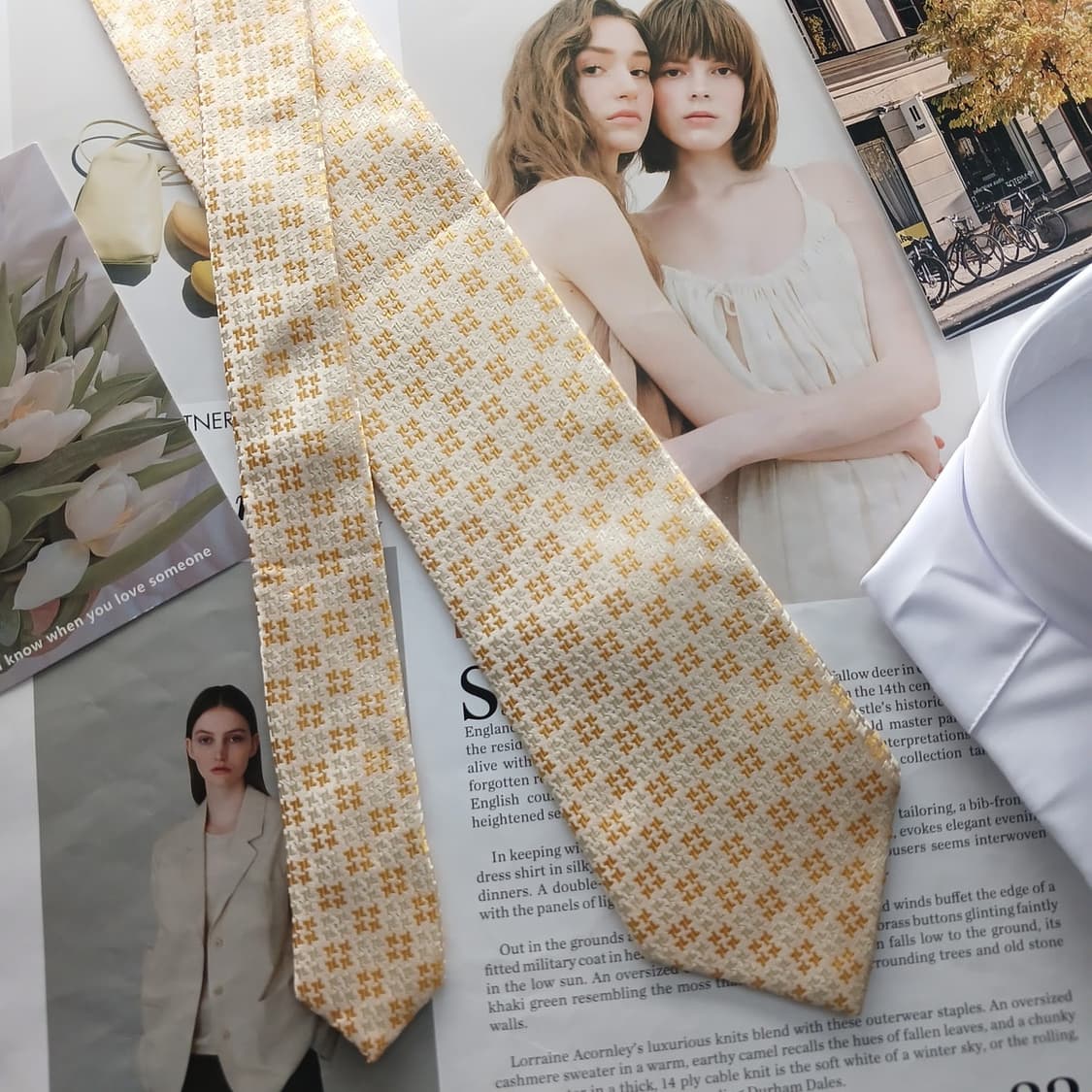 
메트로시티 실크 체크 패턴 넥타이 8.8cm A+등급 A18278
 상품이미지3