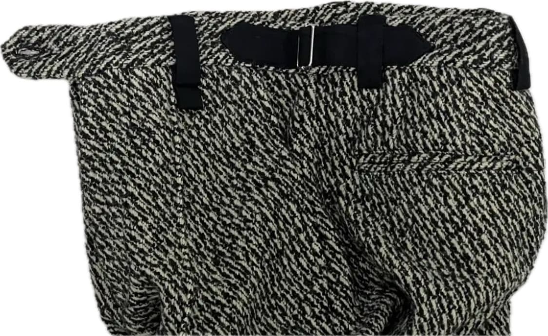 [(S) 룩북 모델용 미발매 샘플]22FW STU 트윌 베이지 블랙 팬츠 상품이미지5