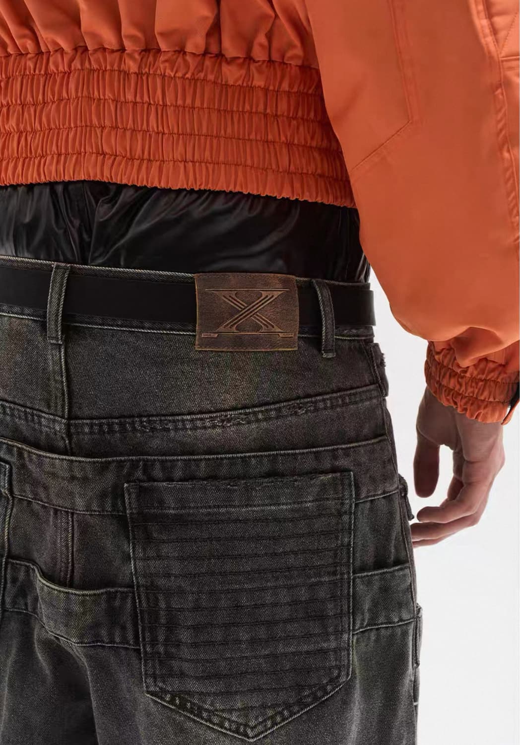 Washed Grey Baggy Jeans 상품이미지7