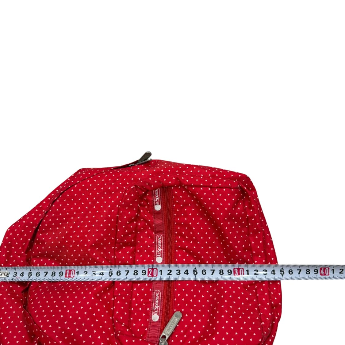 레스포삭 빈티지 보석 도트 패턴 미니 백팩 가방 레드 상품이미지5