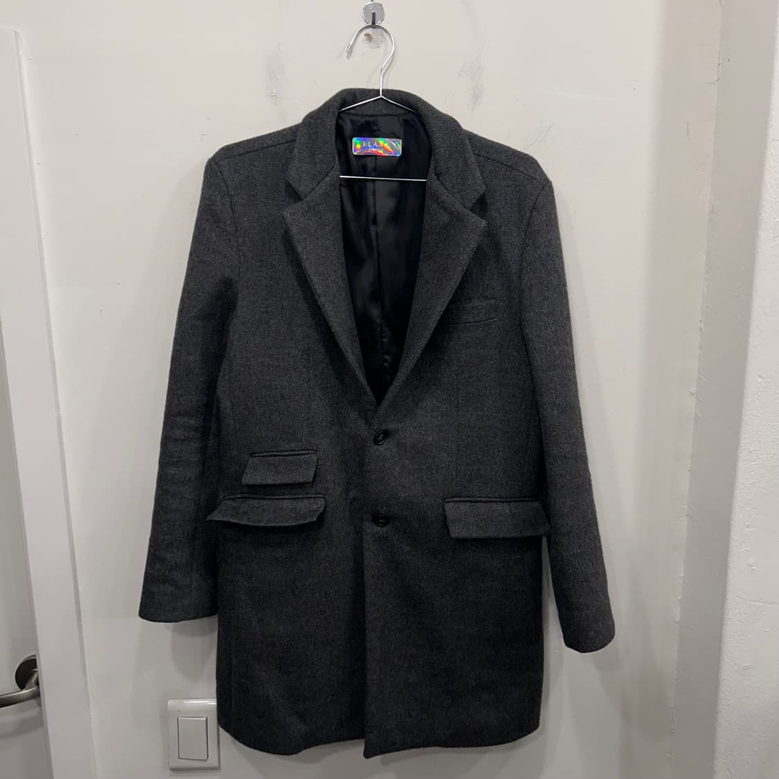 플레임 옴므 프리미엄 울 투버튼 하프코트 상품이미지2