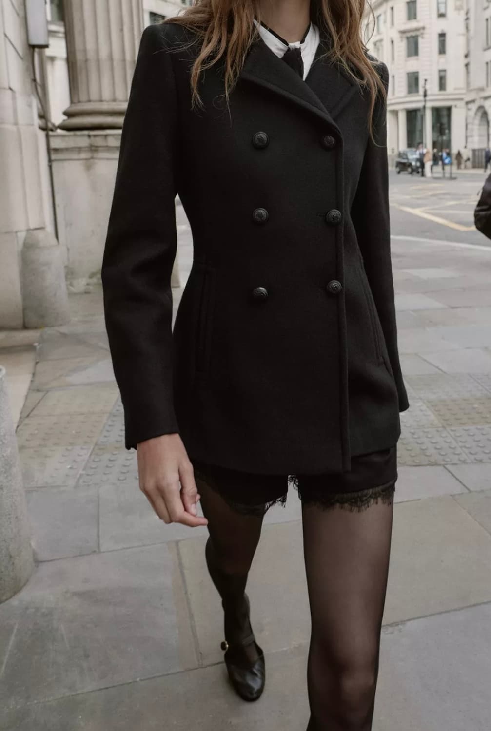 ZARA 자라 울 더블 브레스트 코트 상품이미지2