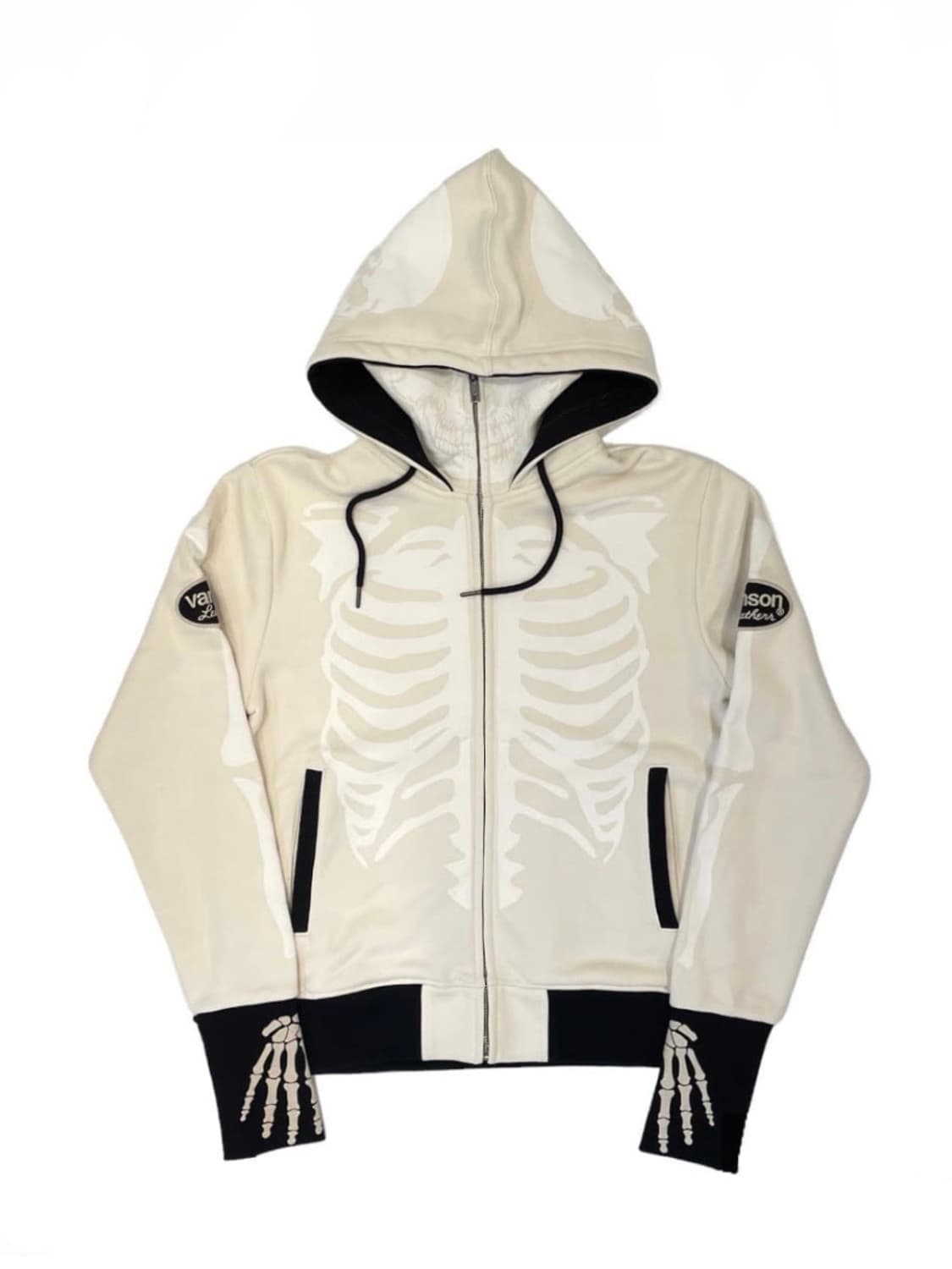 벤슨 본 넥 워머 후드집업 화이트 상품이미지1