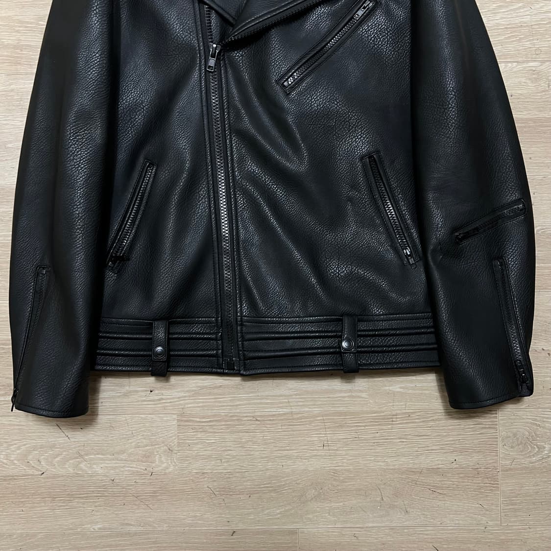 헤비스모커 더블 레더 라이더 가죽자켓 [블랙] XL/105 상품이미지3