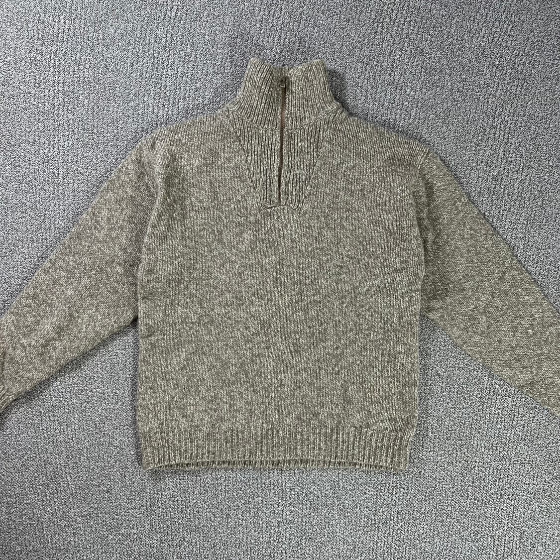 빈티지 헤비 울 하프집업 니트  상품이미지4