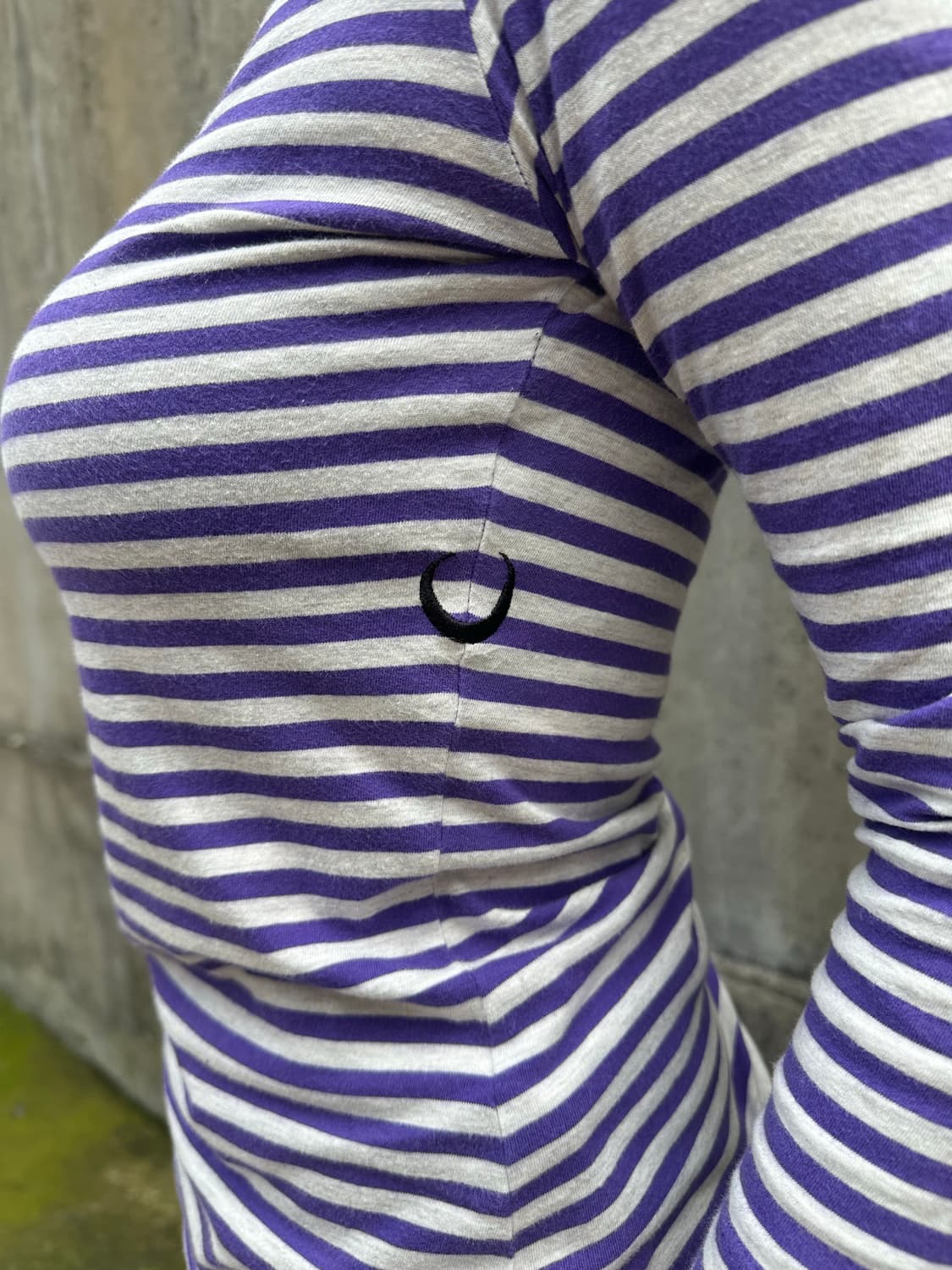 Stussy Girl line stripe 3-quarter sleeve 상품이미지5