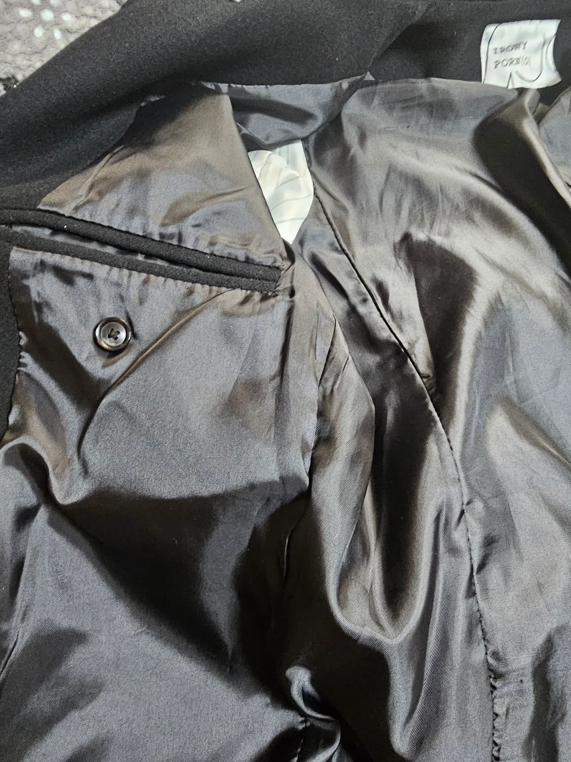 아이러니 포르노 언밸런스 더블 코트 상품이미지8