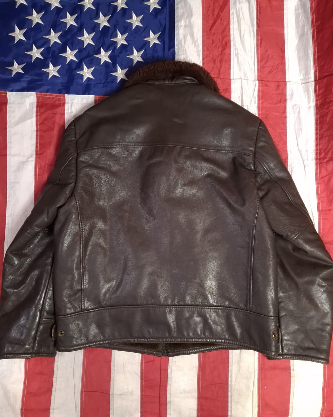 오리지날 70's Sears 레더샵 리얼레더 무스탕 상품이미지9