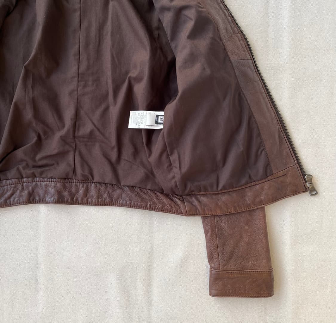 돌체앤가바나 브라운 레더 자켓 상품이미지7