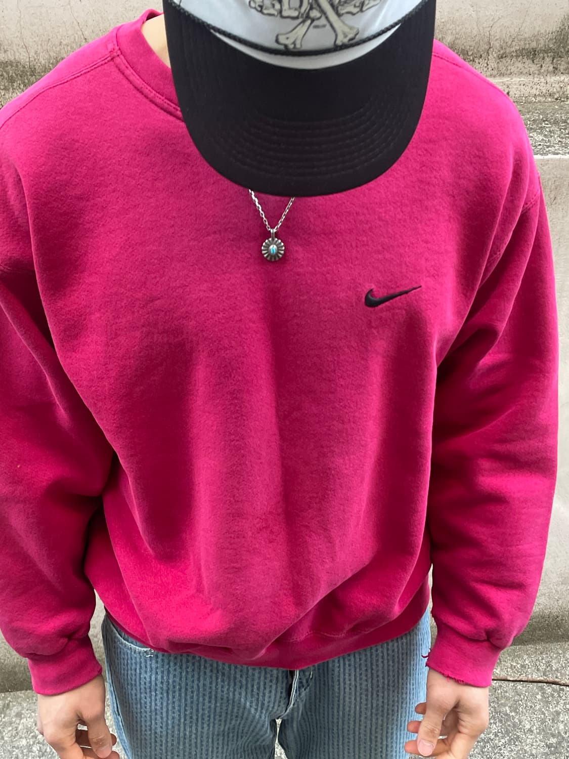 USA Made)90s Nike Small Swoosh Magenta 상품이미지3