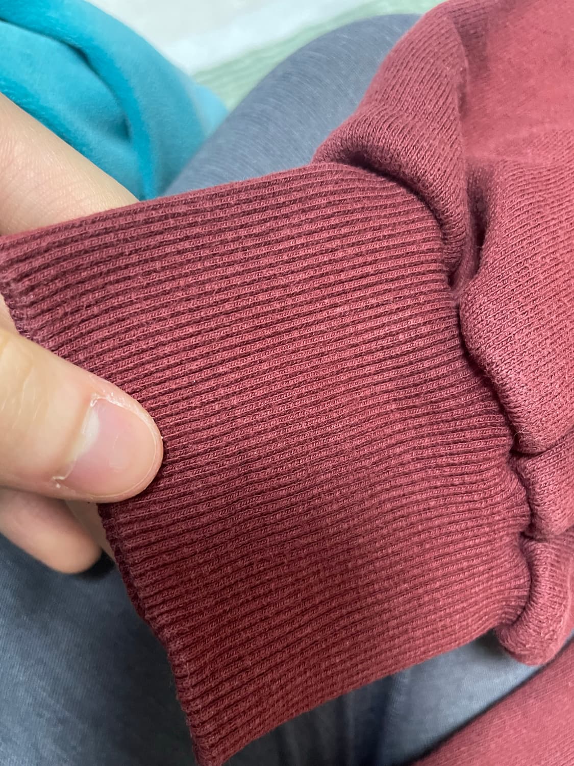 어반스터프 원 스크립트 후디 후드티 버건디 M 상품이미지3