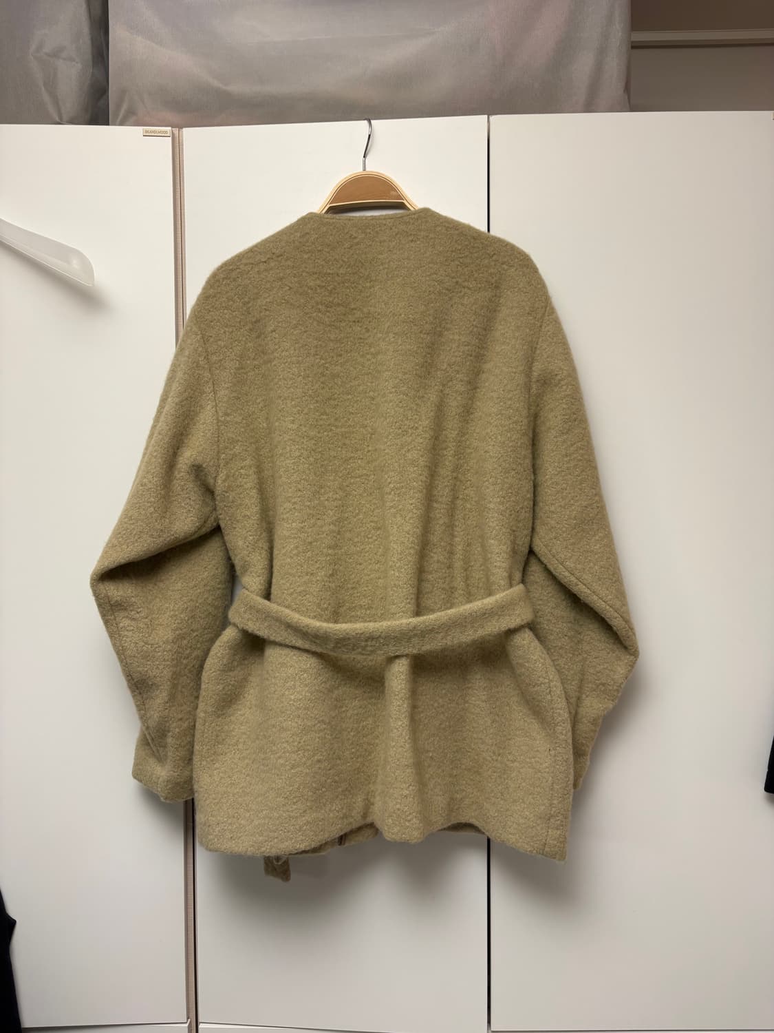 OURD 오어드 메리노 울 카라리스 코트 올리브 상품이미지4