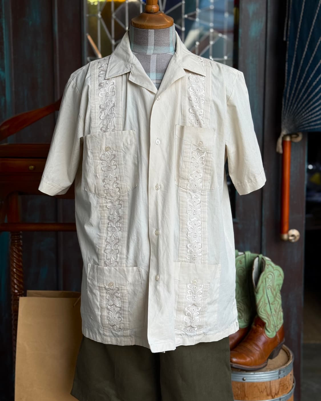 80-90‘s 구아야베라 구아야베라 셔츠 L 상품이미지7