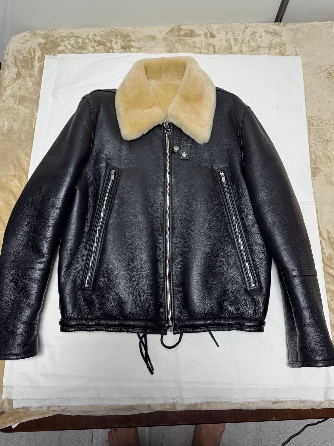 이얼즈어고 / 다크브라운 4 포켓 램스킨 무통 자켓 / S 상품이미지6