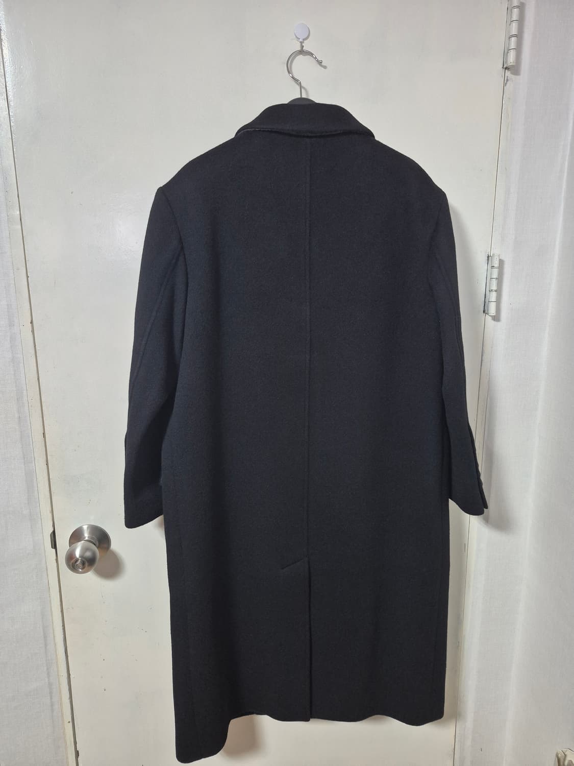 25FW 으음키임 울 캐시미어 카라 배색 롱코트 상품이미지3