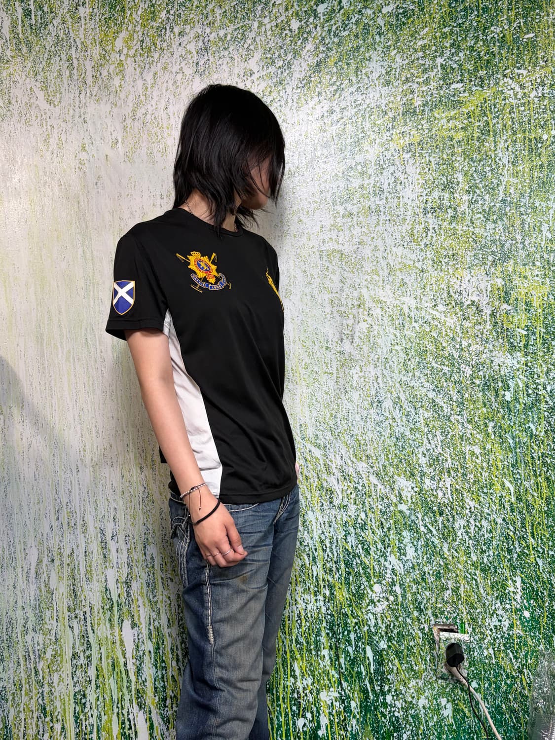 폴로 빅포니 치프키프 블랙와치 블록코어 블랙 배색 반팔 티셔츠 S 상품이미지4