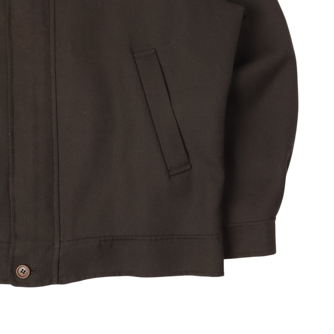 입생로랑 ysl로고 체크카라 캐시미어 블렌드 울 블루종 상품이미지4