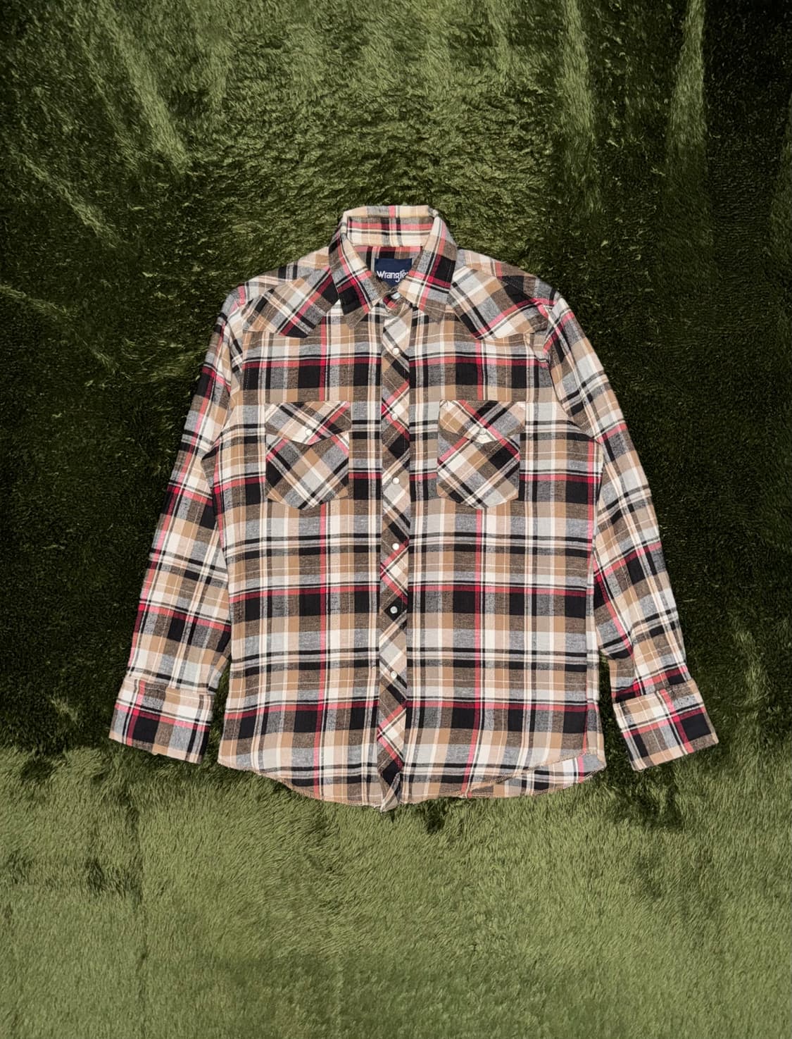 [M] Wrangler 올드 랭글러 펄 스냅 웨스턴 셔츠 플레이드 상품이미지1