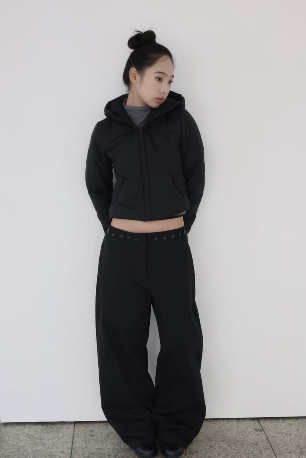 버트니 패딩 자켓 블랙 상품이미지3