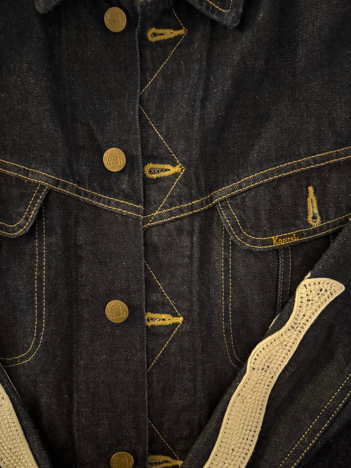 Kapital 11.5oz. Denim Bone Jacket Indigo 상품이미지3
