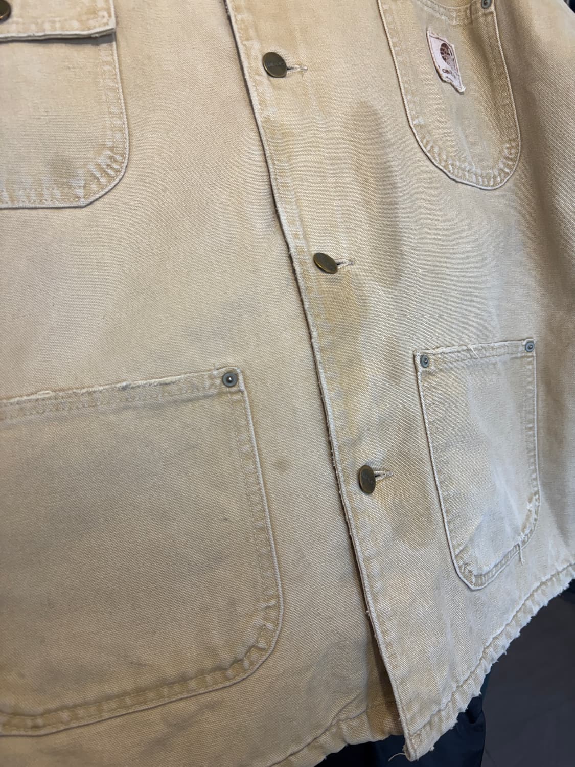 칼하트 정품 C02 베이지 덕 초어 자켓 상품이미지9