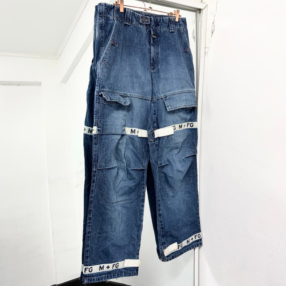 마리떼 프랑소와 저버 90s 테이핑 셔틀 데님 팬츠 상품이미지4