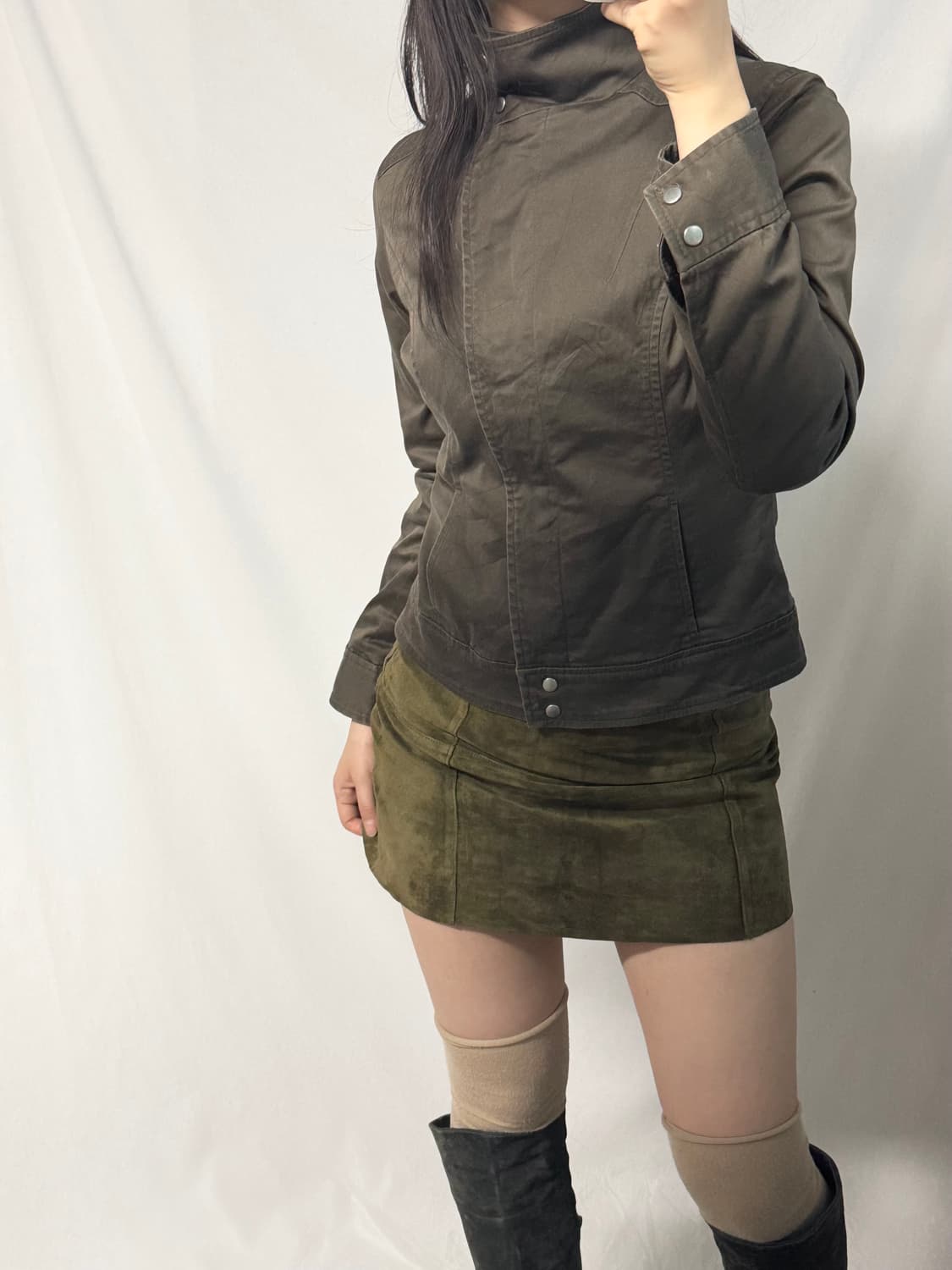 스컬프 스냅 버튼 자켓 상품이미지2