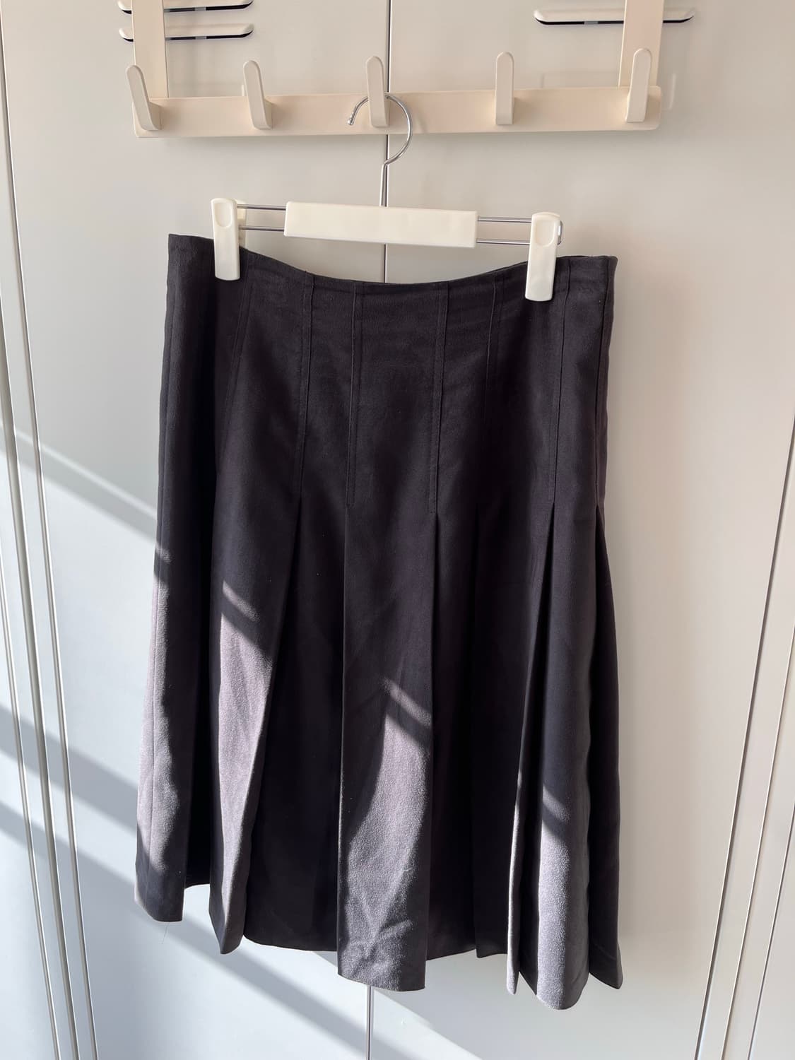 Sonia 빈티지 스웨이드 플리츠 롱스커트 상품이미지7